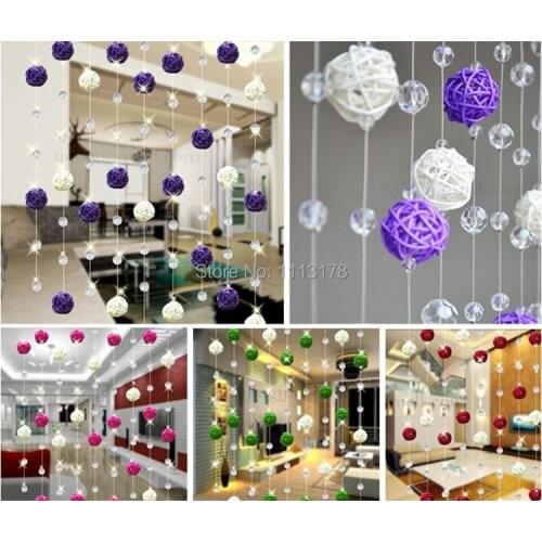 Free Shipping 30pcs/Lot 5cm Party Decoration Rattan Ball Wedding And Home Decoration Ornament Craft Ball