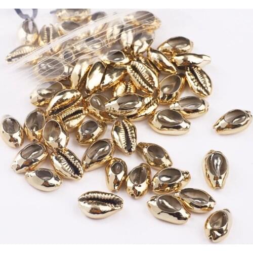 New Fashion 10Pcs/lot Natural Shell Conch Beads For Jewelry Making DIY Bracelet Necklace Anklet Findings Plated Without Holes