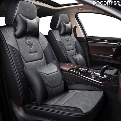 DOODRYER leather car seat cover for Chery a3 a5 amulet cowin e5 qq6 tiggo 2 3 5 7 fl t11 of 2018 2017 2016 2015 car seats