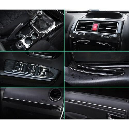 Black item for haval H5 2013-2018 Console gear position Glass lifting switch panel Interior Decoration frame Stainless steel