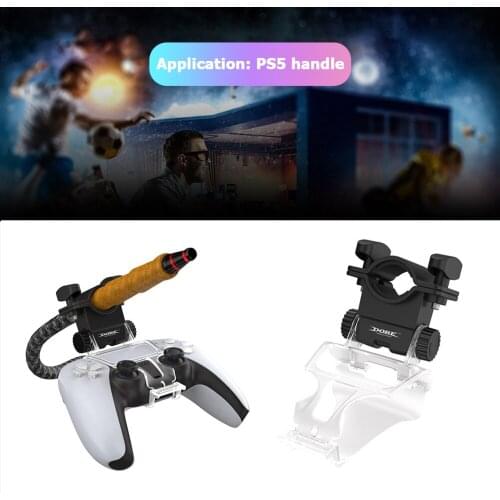 Tobacco Pipe Wireless Controller Holder Clip Mount for Sony PS5 180 Degree Adjustable Smoking Shisha Gamepad Support