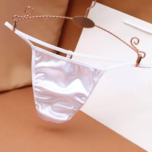 1Pcs Large Size Breathable Elastic Men Thong Panties 3Colors Sexy Low-Waist No Trace Male G-String Underwear 2021 New