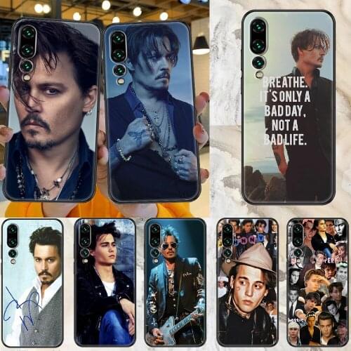 Johnny Depp Phone case For Huawei P Mate P10 P20 P30 P40 10 20 Smart Z Pro Lite 2019 black fashion prime art back luxury