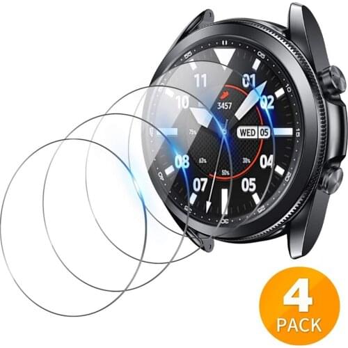 Galaxy watch 3 screen protector for samsung galaxy watch 3 45mm 41mm Tempered Glass Protective Film screen protector Accessories