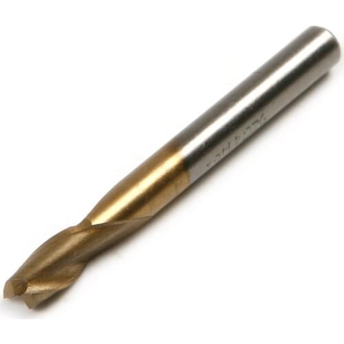 Hot 1PCS Best Quality Titanium coated Aluminium HSS Round shank End Mill Shank diameter 4MM 6MM choice 70HRC Milling Cutter