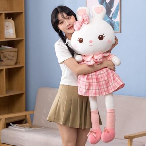 J K Skirt Rabbit Plush Toys Kawaii Girl Bunny Toy Child Soft Stuffed Dolls Baby Cute Stuffed Doll For Kids Birthday Gifts