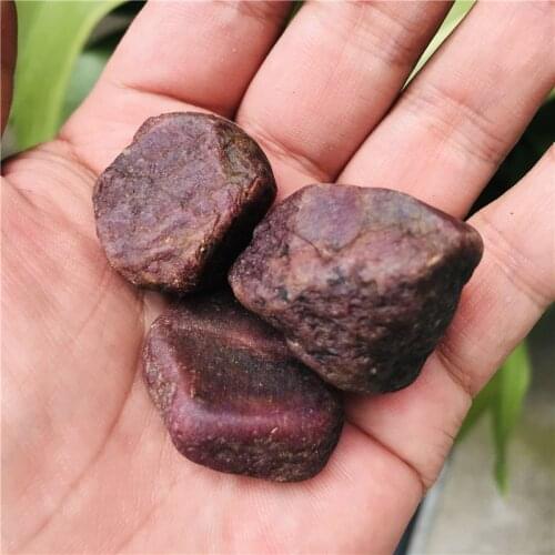 Quality Real Rare 5-25MM Natural Corundum Stone Corundum Rough Ruby Raw Gemstone Specimen Healing Crystal DIY Jewelry