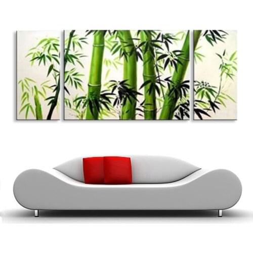 Oil painting Abstract oil painting hand painted bamboo oil painting living room bedroom restaurant use Decorative DY-054