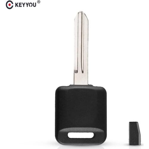 KEYYOU Transponder Car Key Shell Fob Case With ID46 Chip PCF7936 Replacement For Nissan 350Z Almera Sunny Versa Primera X-trail