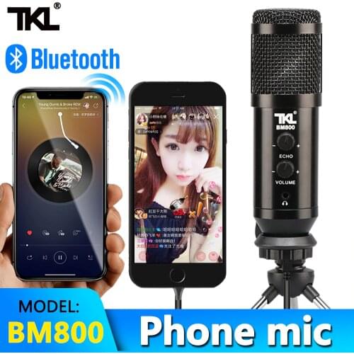 TKL BM800 Condenser Microphone Echo Bluetooth Phone Mic Sing Recording Youtube Live Video Android USB Microphone