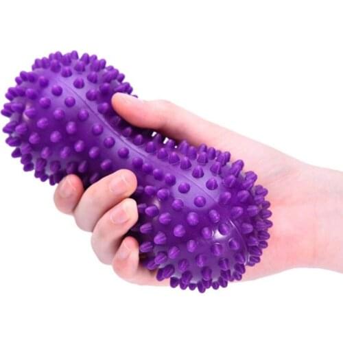Peanut Spiky Massage Ball Double Lacrosse Fitness Balls Body Building Hand Triggerpoint Massage Balls Yoga Relaxing Reflexology