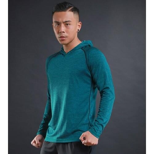 Men Running Jacket Hoodie Jogging Jacket Men Sports Jackets Men Outdoor Sports Jersey Quick Drying Outdoor Sports Training Shirt