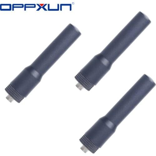 OPPXUN SMA-F Female Antenna VHF UHF Dual Band Short Flexible for Ham Radio Baofeng UV5R BF-888S Kenwood Retevis Walkie-Talkie