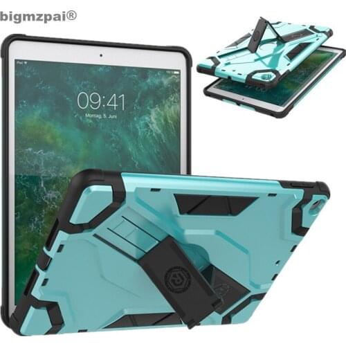 New Arrivals Tablets Case For Ipad 2017 9.7 Hybrid Armor Heavy Duty Hard Cover For Ipad 2018 Case 9.7" Shockproof Stand Tablets