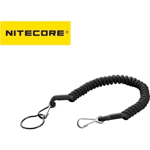 NITECORE NTL10 Flashlight Tactical Lanyard Punched Stainless Steel Ring Safety Rope For 25.4mm Diameter Lamp outdoor
