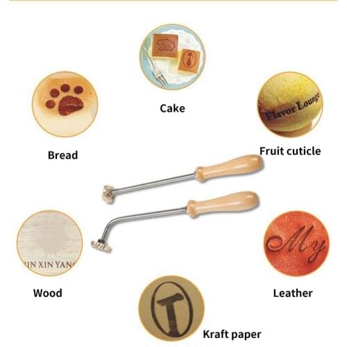 Customized LOGO Copper Brass Stamp For DIY Letter Metal Stamp Die Iron Heating Emboss Mould Carving Brand Printing