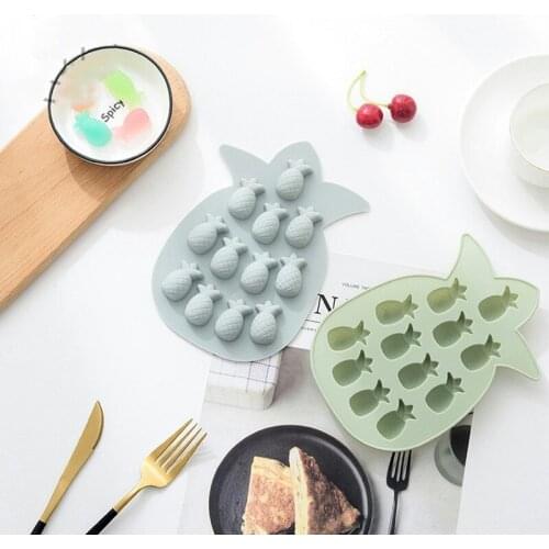 Pineapple Silicone Mold Chocolate Ice Cream Cake Ice Machine Model Fondant Cake Decorating Tools Summer Party