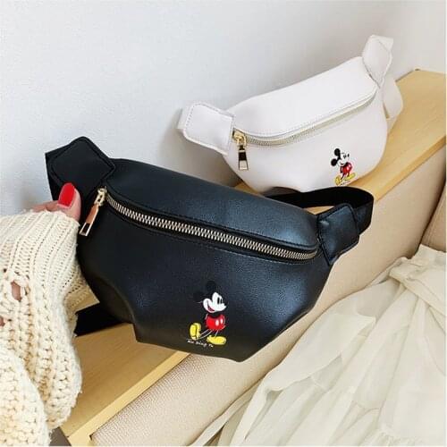 Disney Cartoon Mickey mouse Waist Bag children doll handbag New Women Bag Fashion Shoulder Messenger Bag