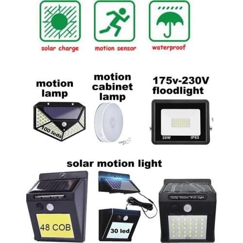 LED Solar Light PIR Motion Sensor Wall Lamp Energy-saving Lights Waterproof Outdoor Garden Floodlights Spotlights indoor home st