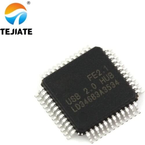 1PCS FE2.1 USB2.0 High Speed Seven Port Hub Controller Patch LQFP48