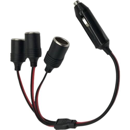 1 To 3 Car Lighter Socket DC Power Adapter Splitter 12/24V Max.10A