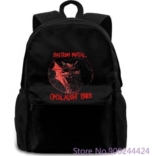 1983 The Trooper British Metal Onslaught Tour Reprint Hipster Mens women men backpack laptop travel school adult