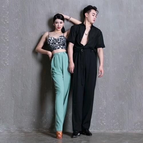 Latin Dance Pants Adult Performance Costume Men'Ballroom Pants Practice Wear Salsa Modern Dancewear Tango Dance Outfit JL3482