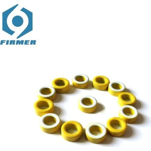 Ferrite Cores 12.7x7.7x4.83mm 50PCS Toroidal Core Ferrite Chokes Ring Iron Powder Inductor Ferrite Rings Yellow White