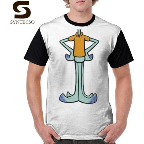 Squidward T Shirt Squidward Tentacles Body No Head T-Shirt Man 100 Polyester Graphic Tee Shirt Short Sleeve Cute Oversize Tshirt