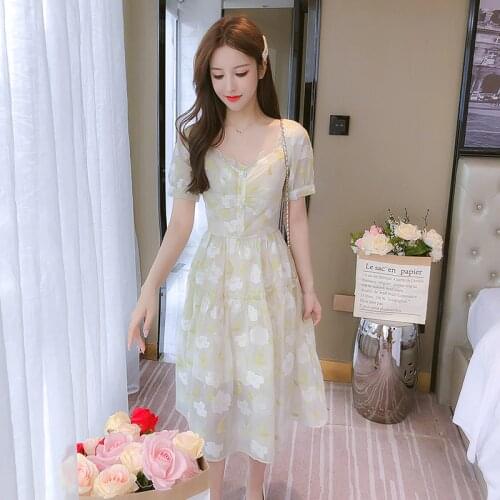 JiaoAmple Summer Chiffon Dresses