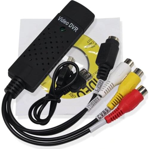 Video Audio VHS VCR USB Video Capture Card to DVD Converter Capture Card Adapter USB2.0 Grabber Support Vista XP Mac OS Windows