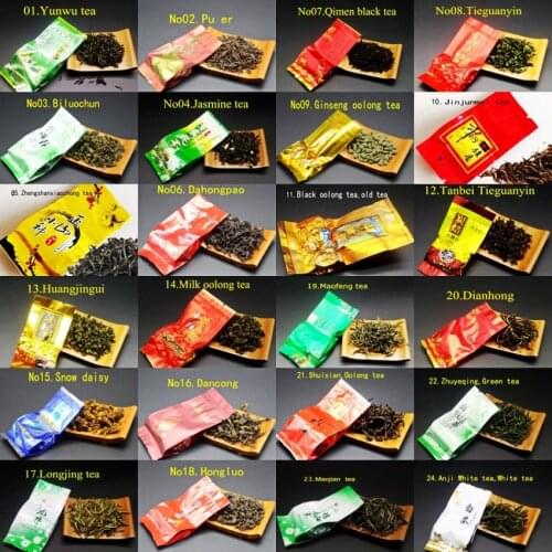 28 Different Flavors China Yunnan Ripe Pu'er Tea Classic Glutinous Rice Cooked Green Food Tea Loose Tea Pure Material Pu'er
