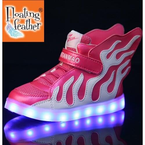 Size 25-37 Children Led Shoes Casual Sneakers With Lights Luminous Shoes For Kids Boys Girls Glowing Sneakers USB Charged Shoes