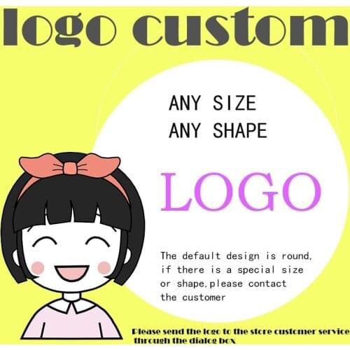 100pcs DIY Multi-shape 5-7cm white transparent cowhide custom sealing sticker LOGO design supply for wedding birthday