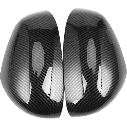 NEW-Carbon Fiber Rear View Mirror Cover Side Mirror Decoration Cover for Mercedes Smart 453 Fortwo Forfour Car Styling