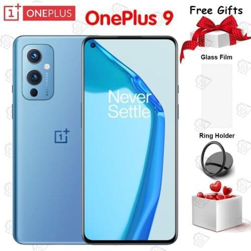 New Original Oneplus 9 5G Mobile Phone 6.55 Inch 8GB+128GB Snapdragon 888 Octa Core 50MP 65W Flash Charge IP68 Smartphone