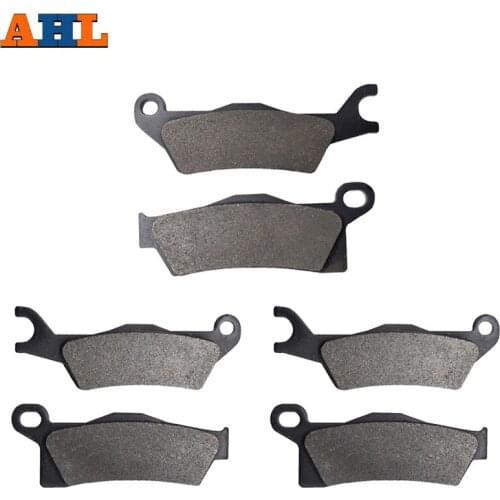 AHL Motorcycle Front Rear Brake Pads for Can Am Outlander 450 500 650 800 1000 Renegade 500 800 1000