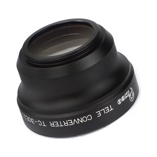Pixco 30mm 2.0X Magnification Telephoto Tele Converter Lens Suit For Camera Black