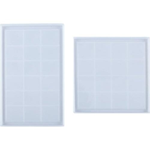 DIY Crafts Decor Cup Mat Crystal Epoxy Resin Mold Tray Coaster Silicone Mould