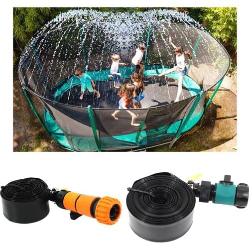 Trampoline Water Sprinkler Hose Outdoor Garden Summer Water Games Sprayer Toy Trampoline Accessories