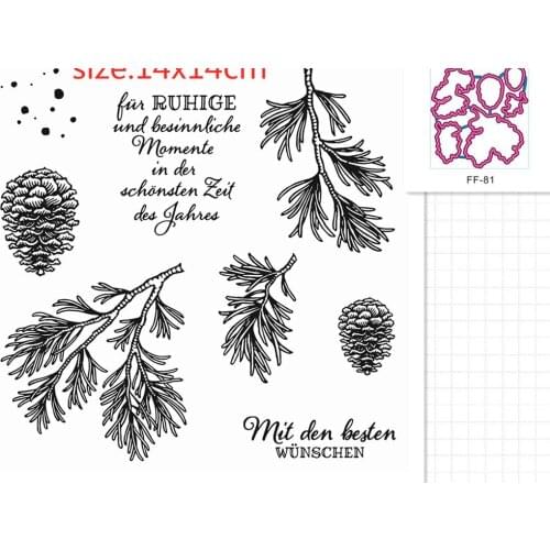 German Trunk Text Silicone Clear Rubber Stamp Sheet Cling Scrapbooking DIY Cute Pattern Photo Album Paper Decoration