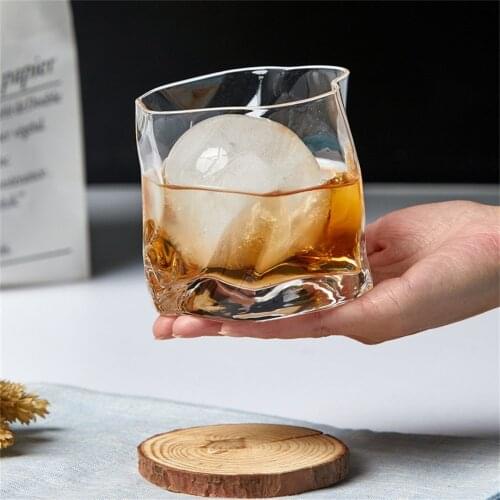 Nordic Irregular Transparent Cute Glass Coffee Cup Milk Tea Double Wall Glass Shot Cup Drinkware Beer Water Whiskey Cup