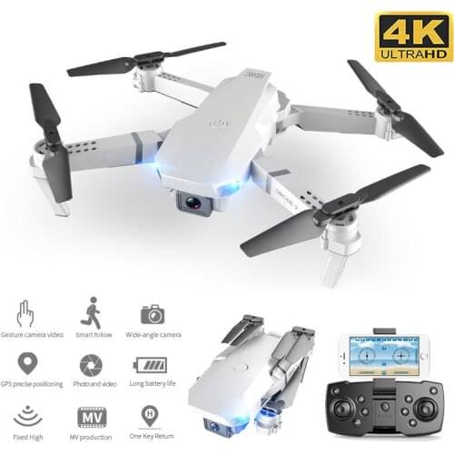 E59 RC Drone with 4K HD Camera Professional Aerial Photography WIFI FPV 2.4Ghz Foldable Helicopter Quadrocopter Toys E58 Pro