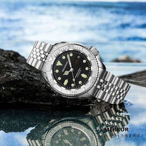 SEIZENN luxury Automatic Mechanical 200M Diving Mens Watch Yacht SKX007 Men Watch NH35 Movement Sapphire Luminous Sport Clock