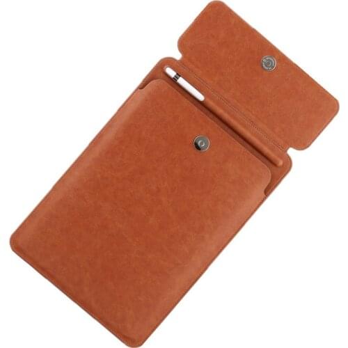 Luxuxy Tablet Case for Ipad Pro 10.5 11 Inch Button Pocket Sleeve Cover for IPad Air 4 10.9'' Pouch Bag with Pencil Slot Case