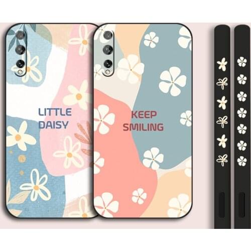 Luxury Floral Silicone Case For Huawei P Smart Plus Z S Protective Back Cover Case For Huawei Y8P 2020 Y5 Y6 Y7P Y8 Y9 Prime Y9A