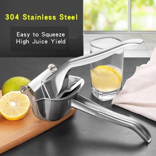 304 Stainless Steel Juicer Squeezer Portable Vegetable Fruit Manual Juicer Press Lemon Pomegranate Maker Squeeze Kitchen Tools