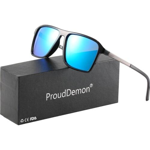 Custom Name&Logo Sunglasses Men Women Polarized Vintage Square Metal Frame Sunglasses Driving Coating Lens Brand Designer