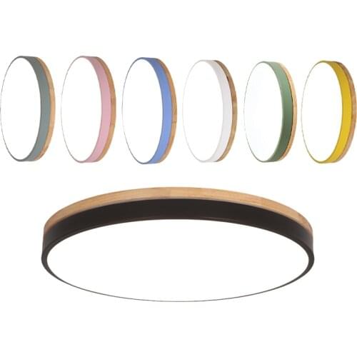 New Modern Round LED Ceiling Light 27W 36W 48W AC 85-265V Ultra-Thin Living Room Lamp Bedrorface Mount Remote Control