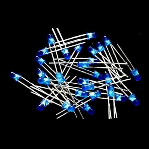 1000Pcs LED 3MM BLUE COLOR BLUE LIGHT Super Bright NEW